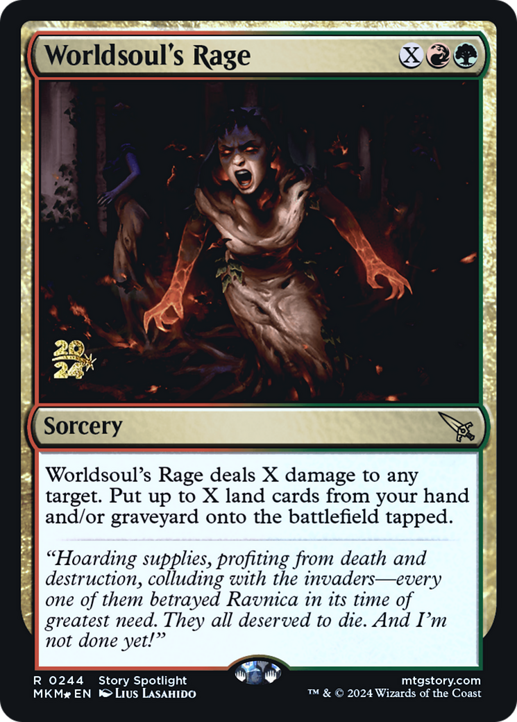 Worldsoul's Rage [Murders at Karlov Manor Prerelease Promos] | Gamer Loot