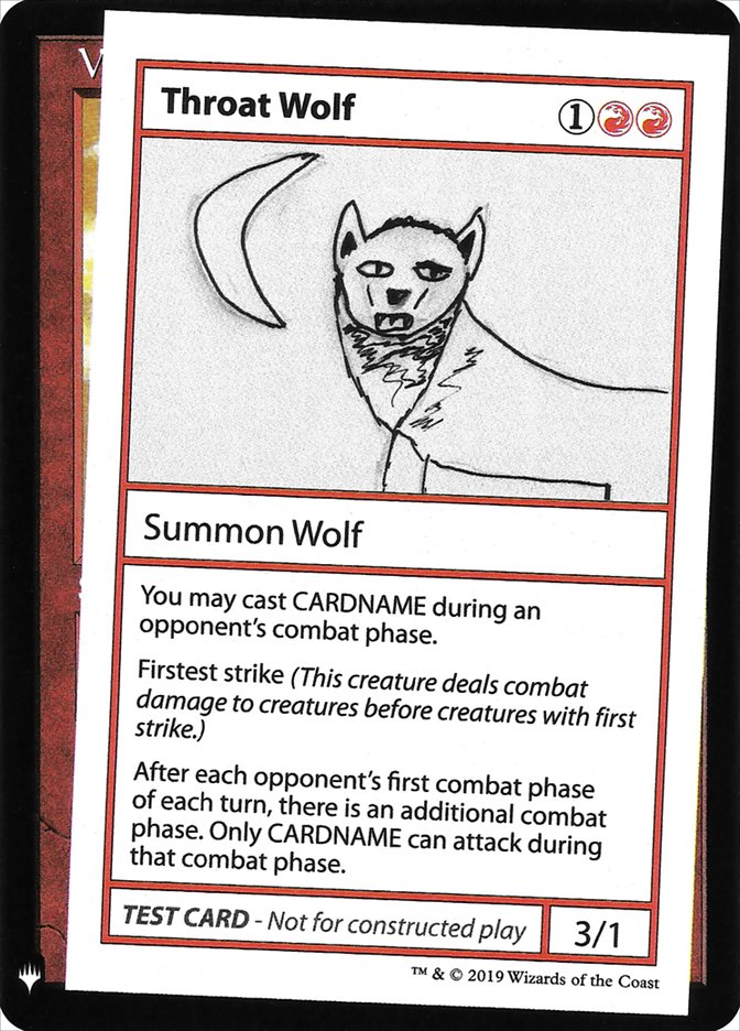 Throat Wolf [Mystery Booster Playtest Cards] | Gamer Loot