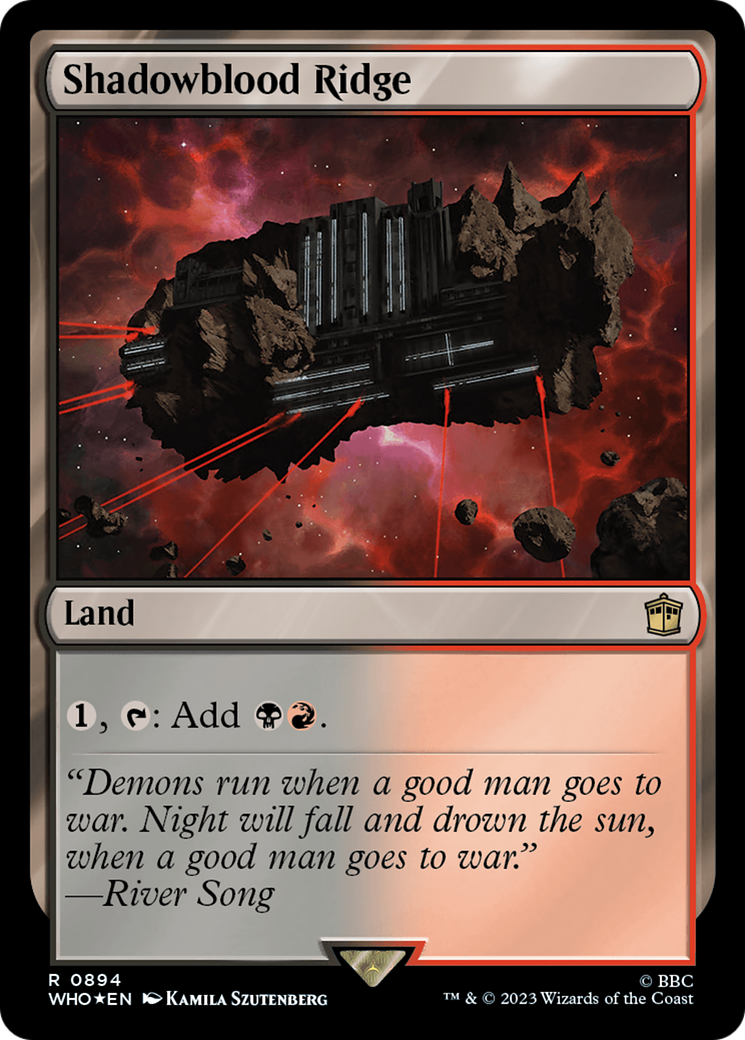 Shadowblood Ridge (Surge Foil) [Doctor Who] | Gamer Loot