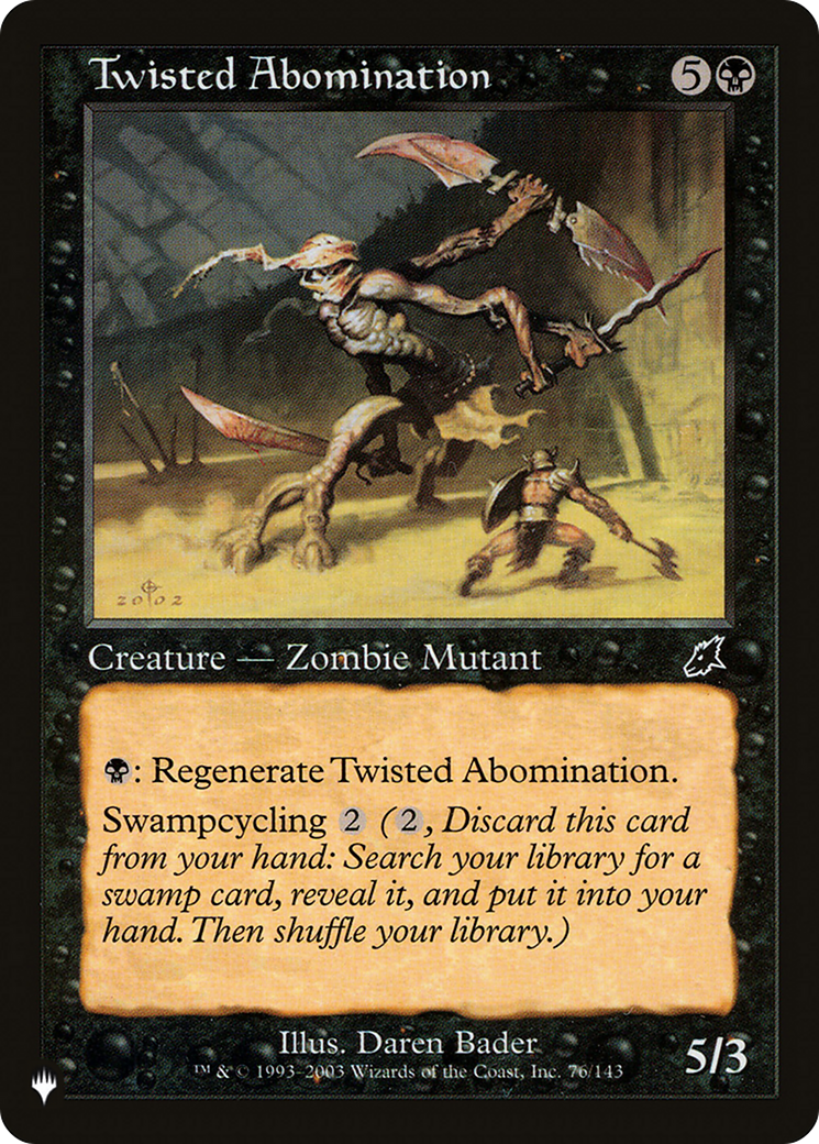 Twisted Abomination [The List Reprints] | Gamer Loot