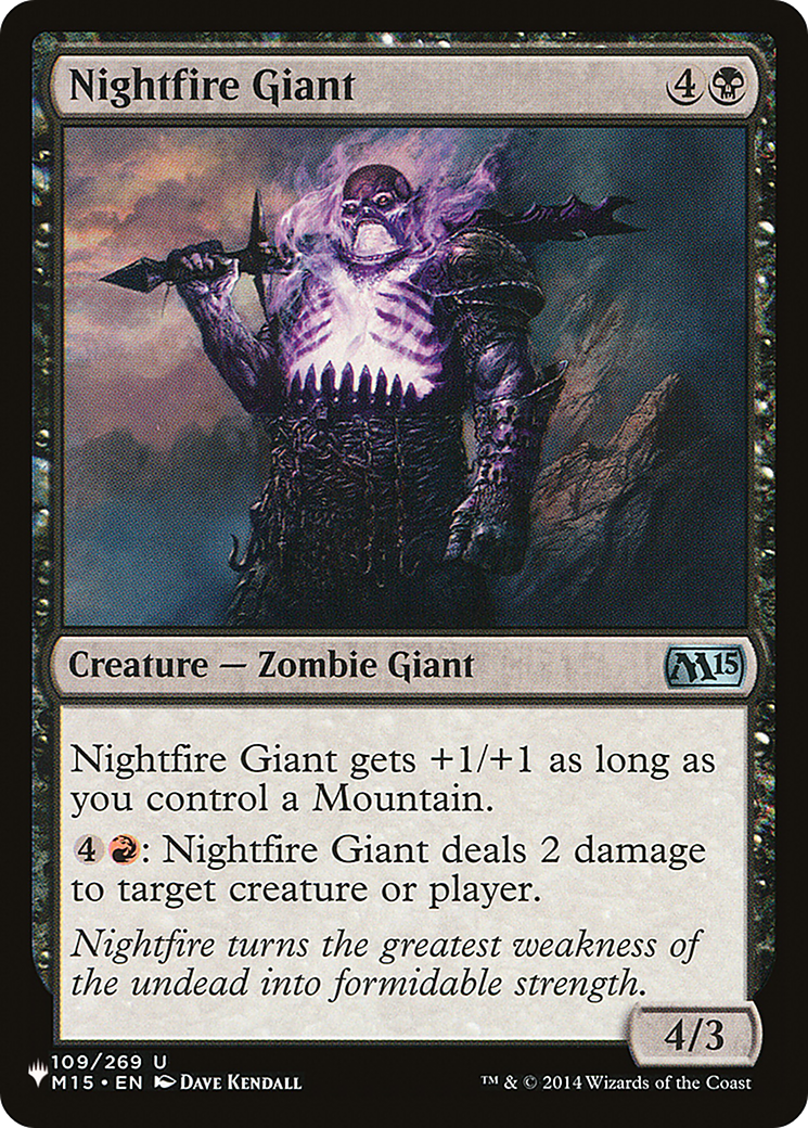 Nightfire Giant [The List Reprints] | Gamer Loot