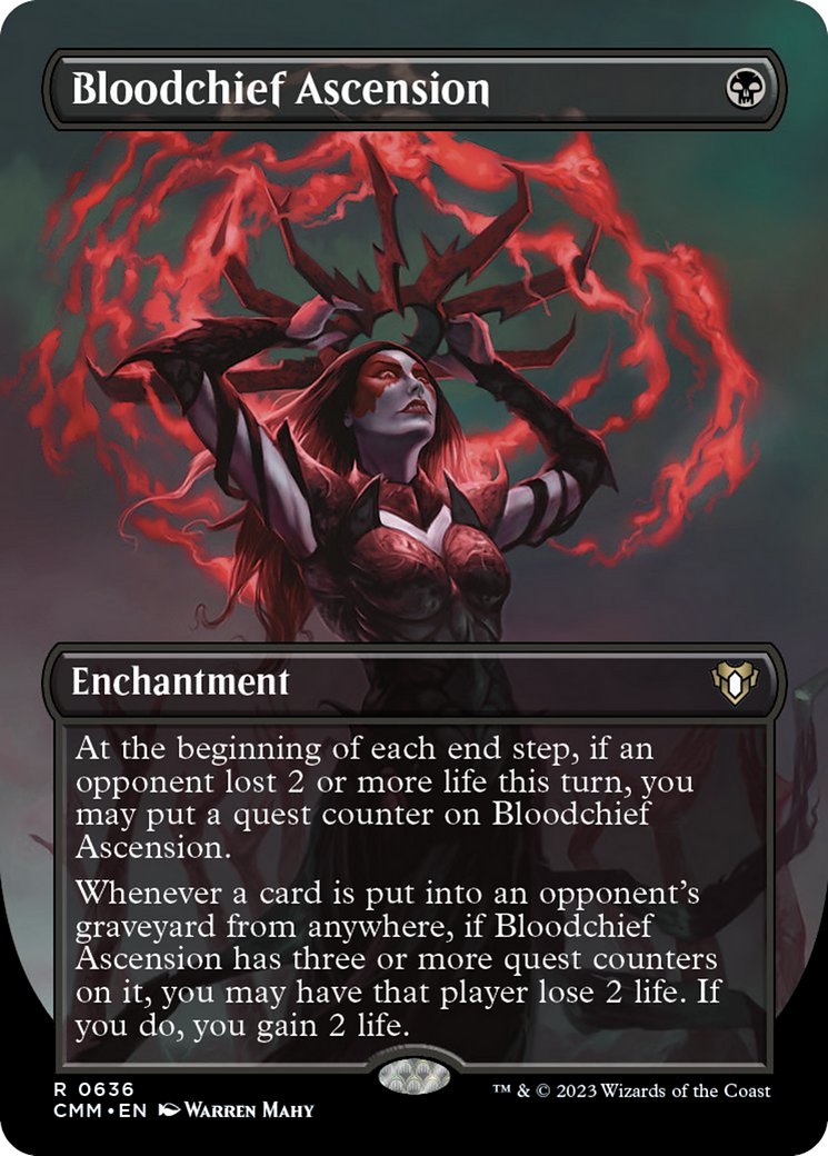 Bloodchief Ascension (Borderless Alternate Art) [Commander Masters] | Gamer Loot