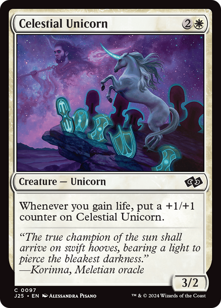 Celestial Unicorn [Foundations Jumpstart] | Gamer Loot