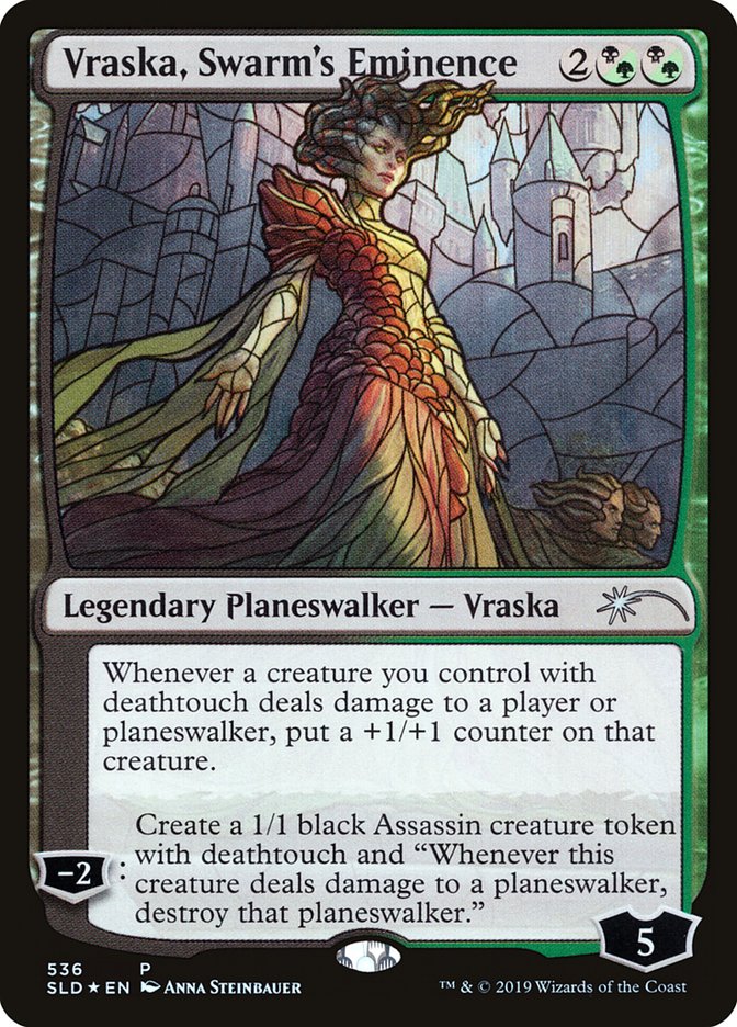 Vraska, Swarm's Eminence (Stained Glass) [Secret Lair Drop Promos] | Gamer Loot