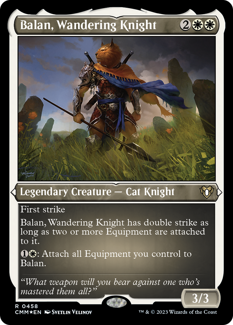 Balan, Wandering Knight (Foil Etched) [Commander Masters] | Gamer Loot