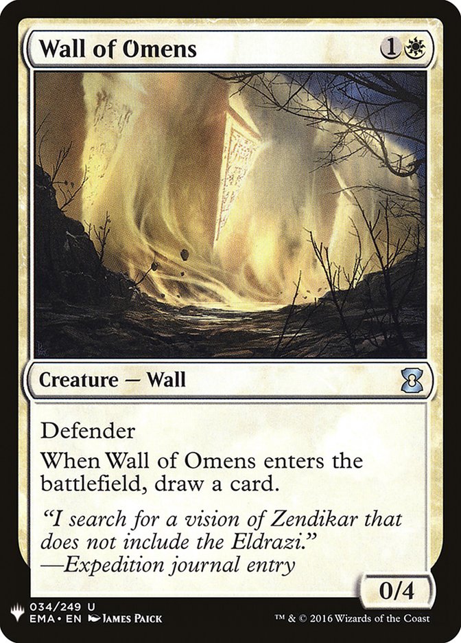 Wall of Omens [Mystery Booster] | Gamer Loot