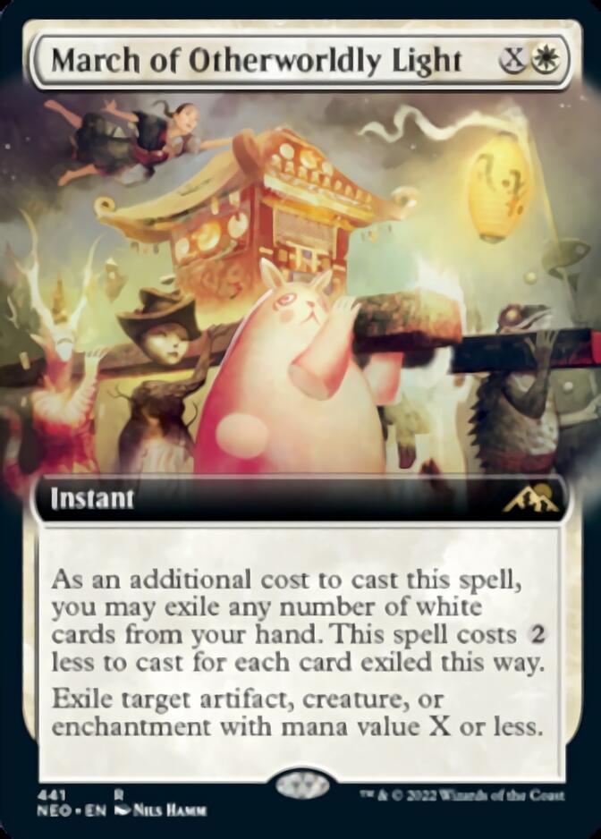 March of Otherworldly Light (Extended Art) [Kamigawa: Neon Dynasty] | Gamer Loot