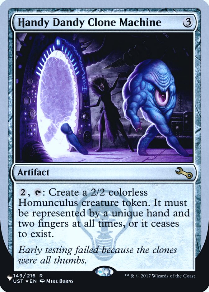 Handy Dandy Clone Machine (Unfinity Foil Edition) [The List] | Gamer Loot