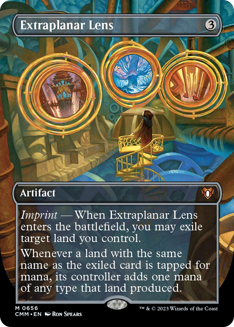 Extraplanar Lens (Borderless Alternate Art) [Commander Masters] | Gamer Loot