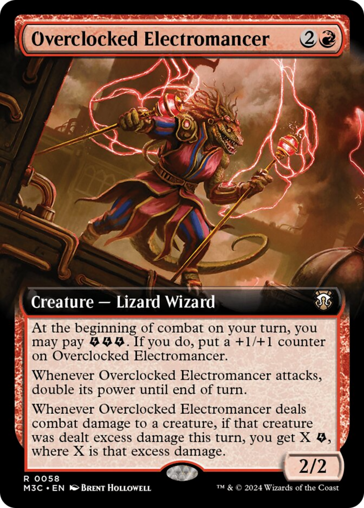 Overclocked Electromancer (Extended Art) [Modern Horizons 3 Commander] | Gamer Loot