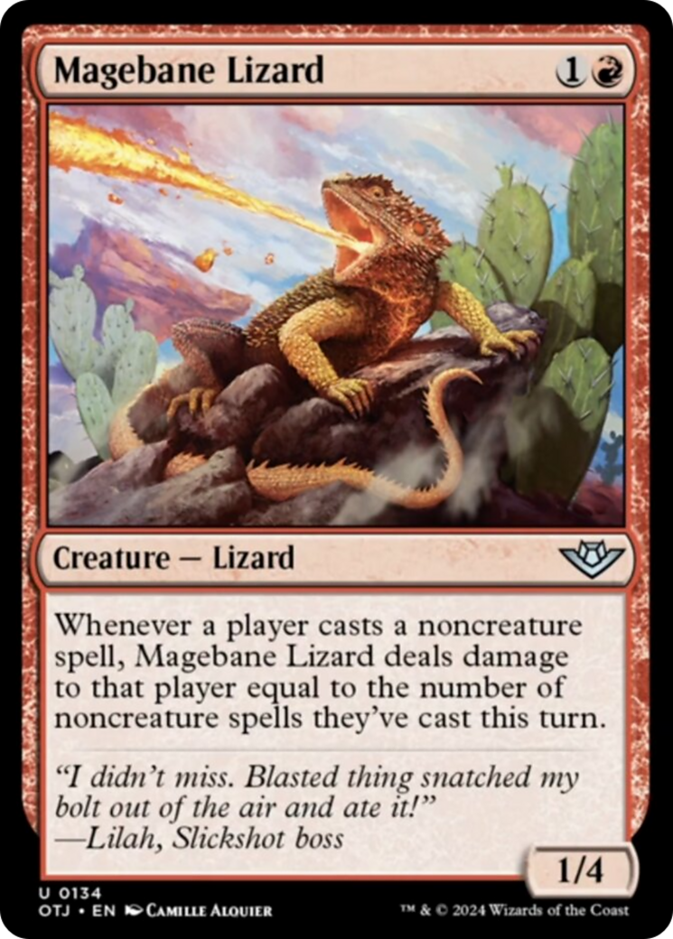 Magebane Lizard [Outlaws of Thunder Junction] | Gamer Loot