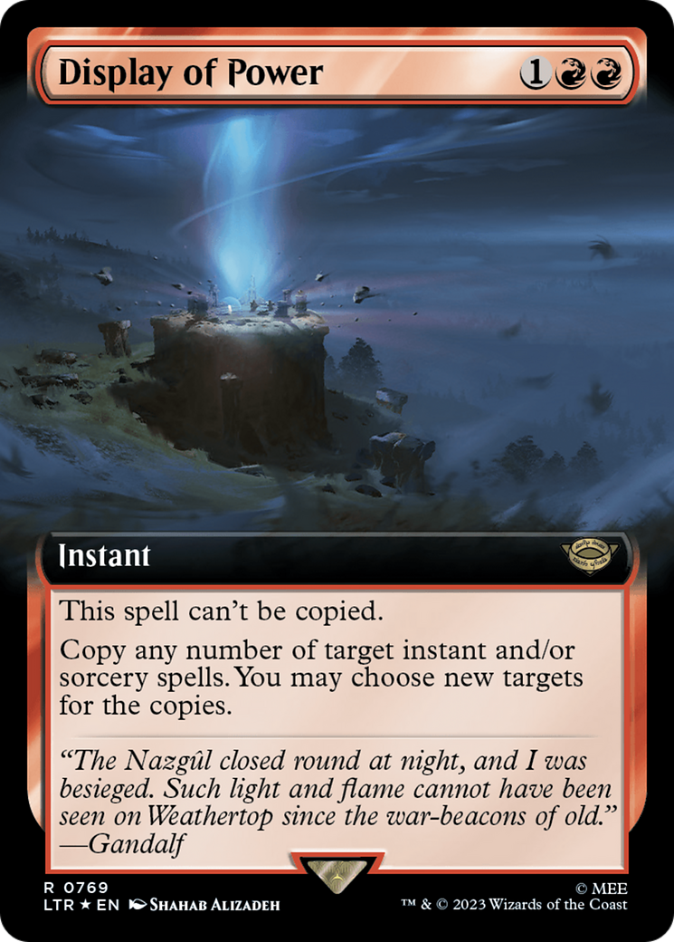 Display of Power (Extended Art) (Surge Foil) [The Lord of the Rings: Tales of Middle-Earth] | Gamer Loot