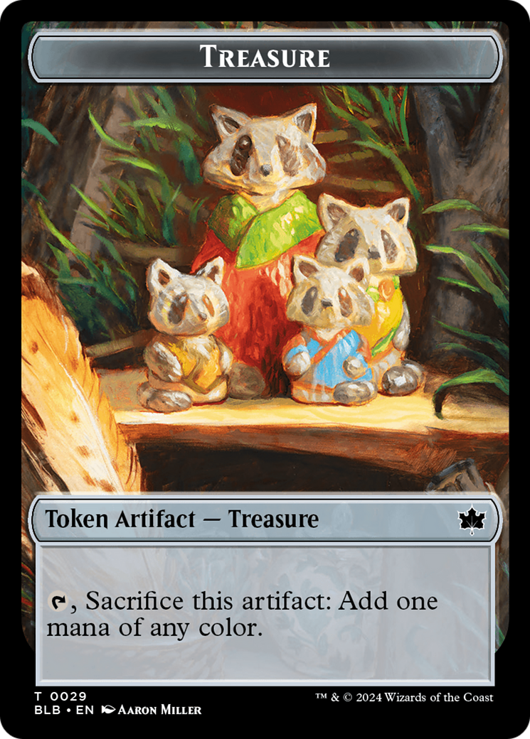 Rabbit // Treasure Double-Sided Token [Bloomburrow Tokens] | Gamer Loot