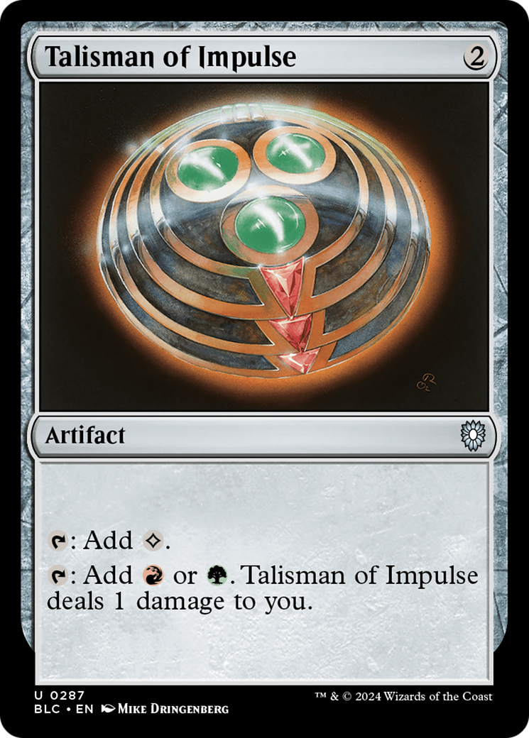 Talisman of Impulse [Bloomburrow Commander] | Gamer Loot