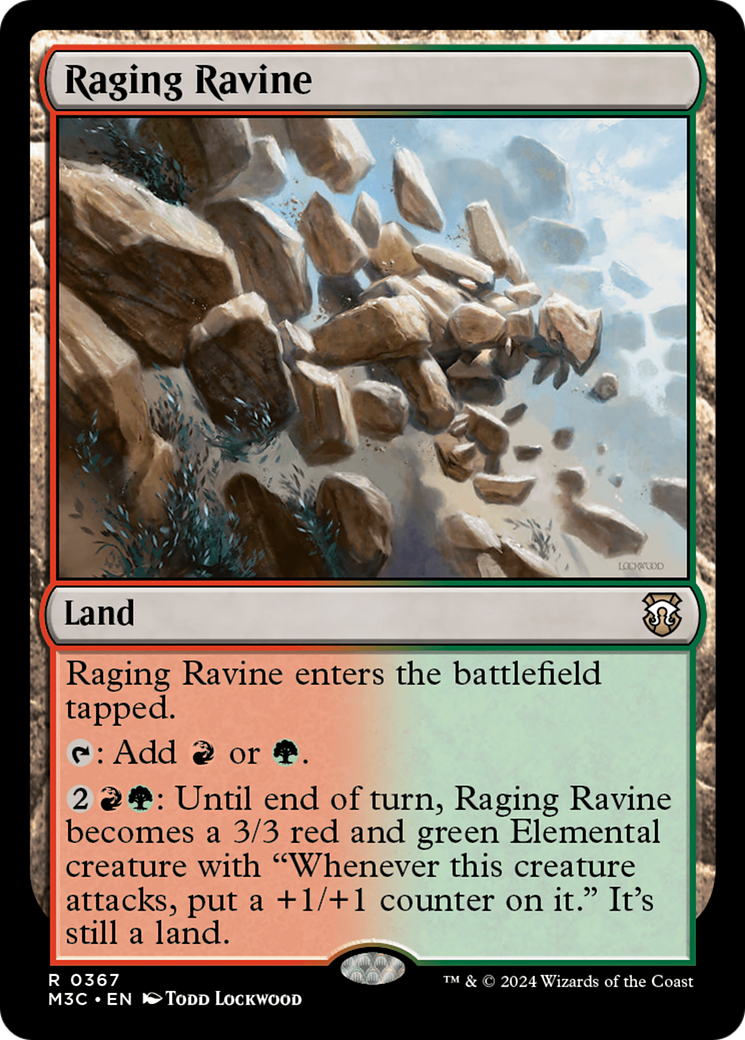 Raging Ravine (Ripple Foil) [Modern Horizons 3 Commander] | Gamer Loot