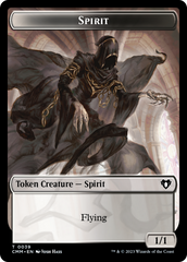 Spirit (0039) // Knight Double-Sided Token [Commander Masters Tokens] | Gamer Loot