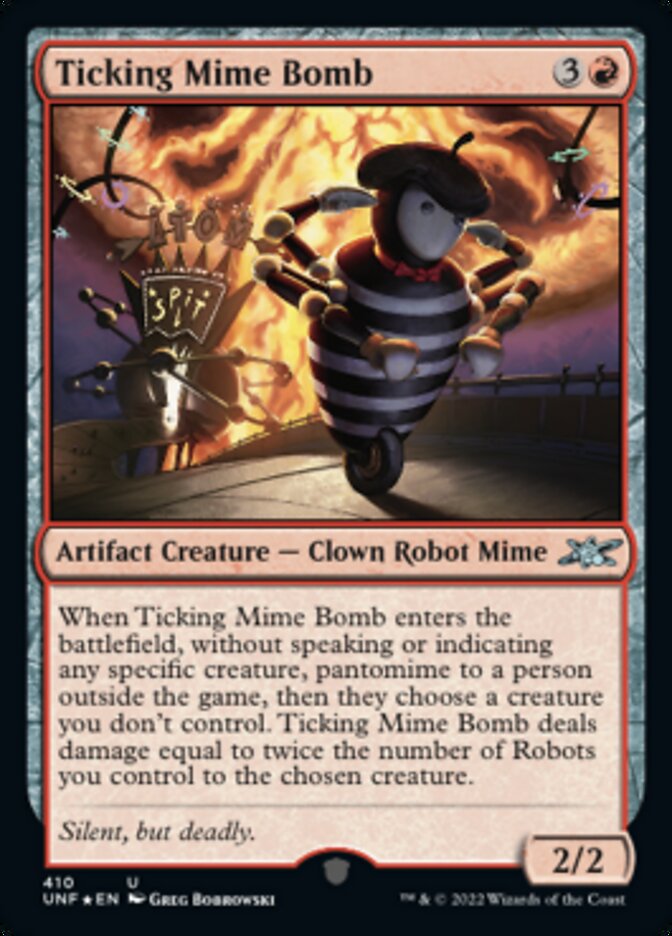 Ticking Mime Bomb (Galaxy Foil) [Unfinity] | Gamer Loot