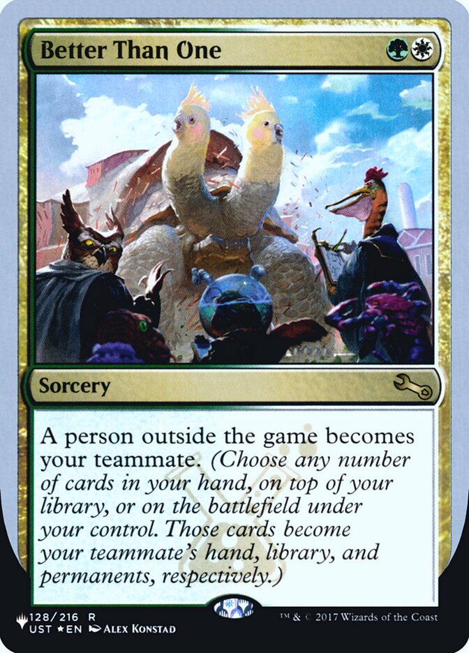 Better Than One (Unfinity Foil Edition) [The List] | Gamer Loot