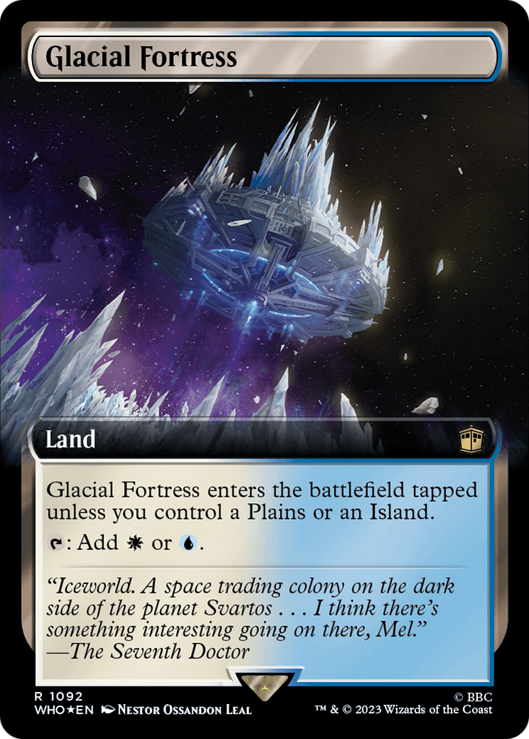 Glacial Fortress (Extended Art) (Surge Foil) [Doctor Who] | Gamer Loot