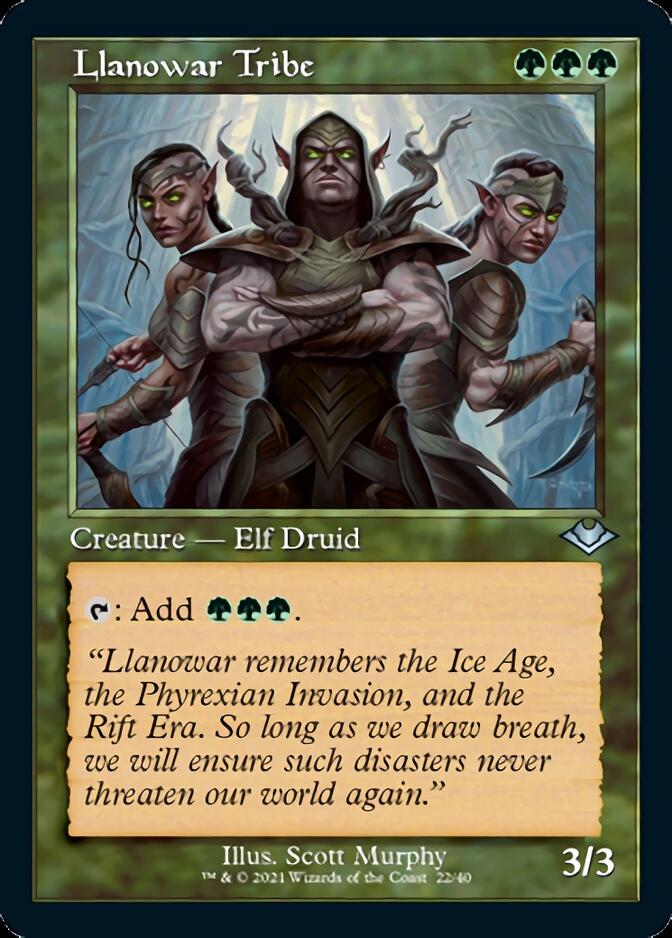 Llanowar Tribe (Retro) [Modern Horizons] | Gamer Loot