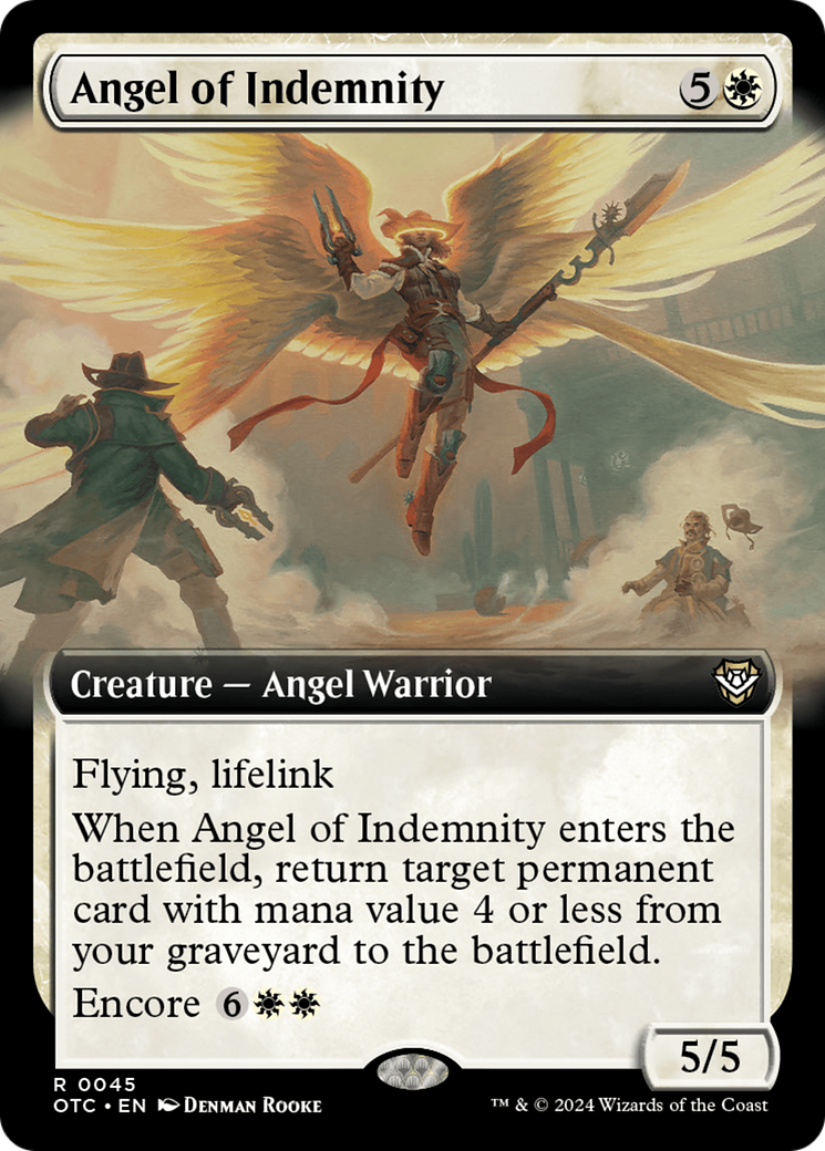 Angel of Indemnity (Extended Art) [Outlaws of Thunder Junction Commander] | Gamer Loot