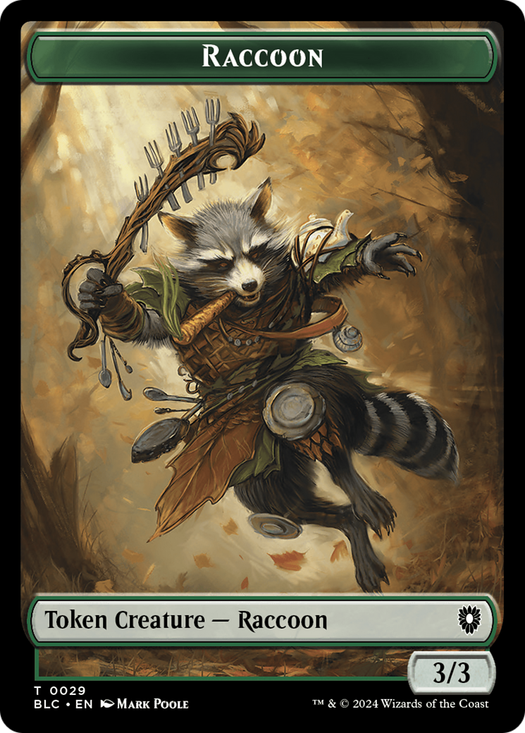 Rat // Raccoon Double-Sided Token [Bloomburrow Commander Tokens] | Gamer Loot