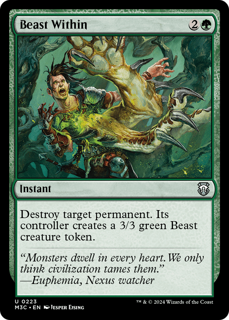 Beast Within (Ripple Foil) [Modern Horizons 3 Commander] | Gamer Loot