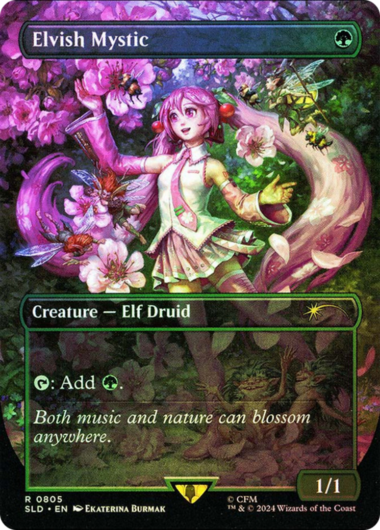 Elvish Mystic (0805) (Rainbow Foil) [Secret Lair Drop Series] | Gamer Loot