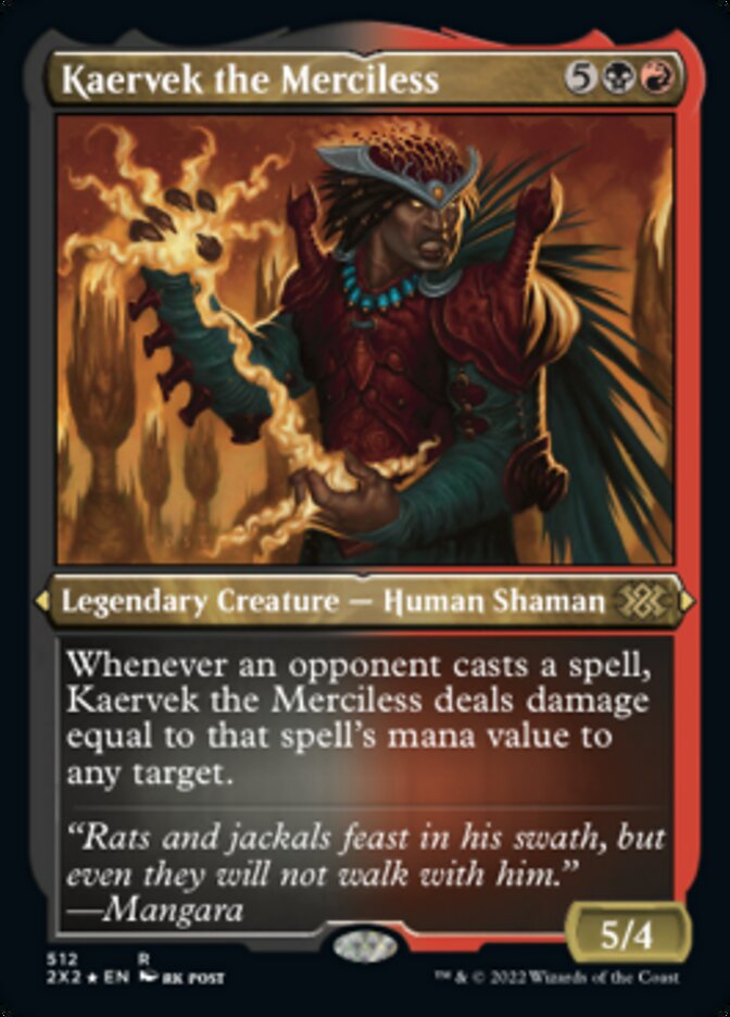 Kaervek the Merciless (Foil Etched) [Double Masters 2022] | Gamer Loot