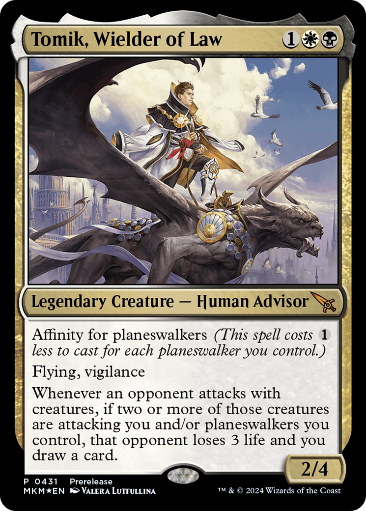 Tomik, Wielder of Law [Murders at Karlov Manor Prerelease Promos] | Gamer Loot