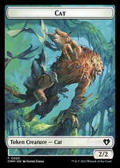 Spirit (0010) // Cat (0005) Double-Sided Token [Commander Masters Tokens] | Gamer Loot