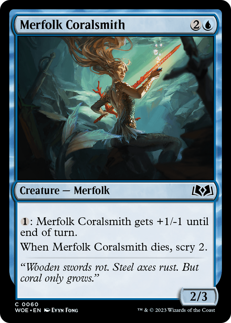Merfolk Coralsmith [Wilds of Eldraine] | Gamer Loot