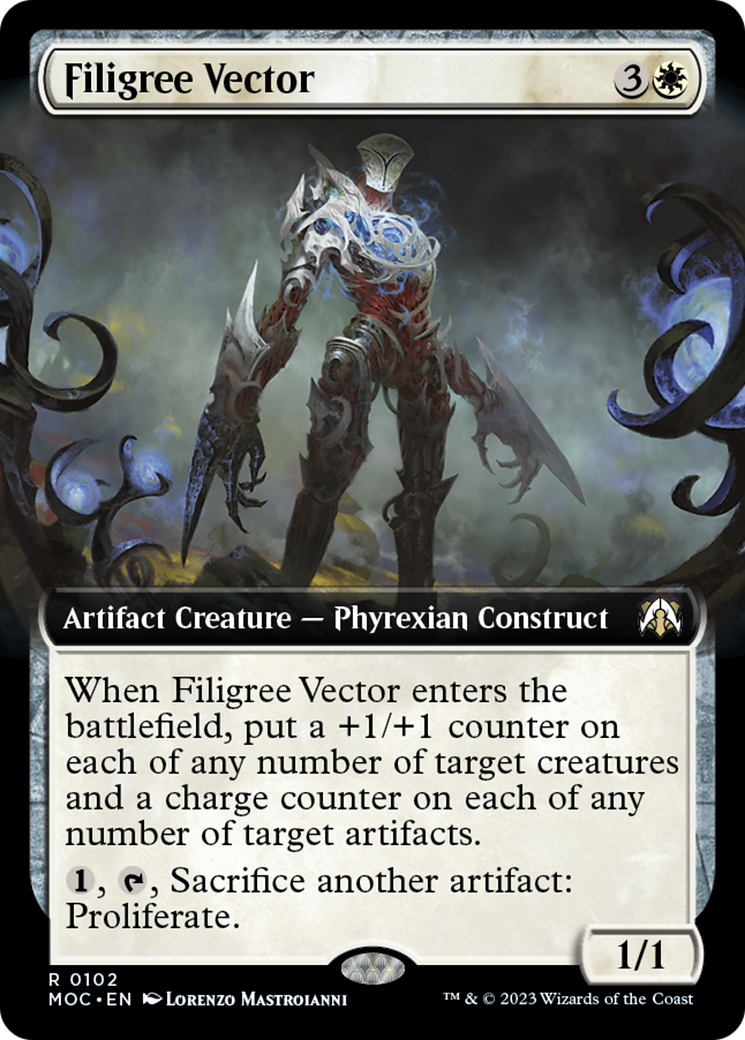 Filigree Vector (Extended Art) [March of the Machine Commander] | Gamer Loot