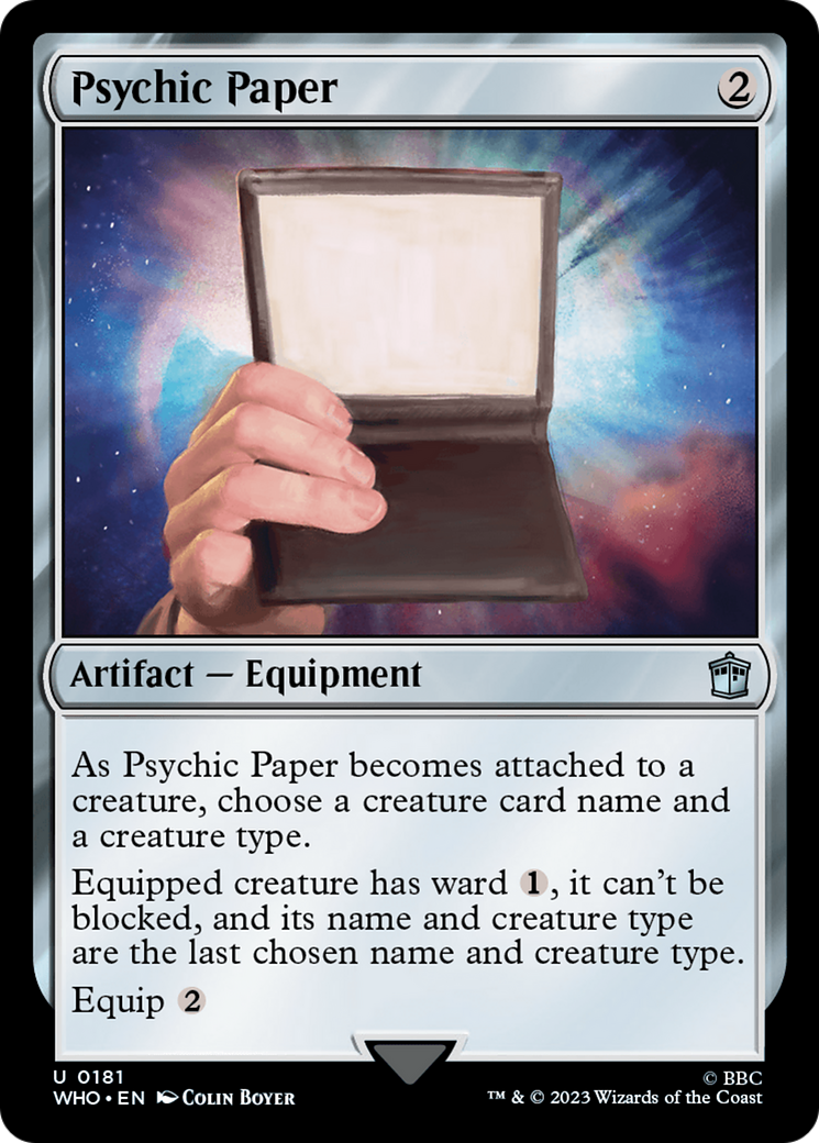 Psychic Paper [Doctor Who] | Gamer Loot