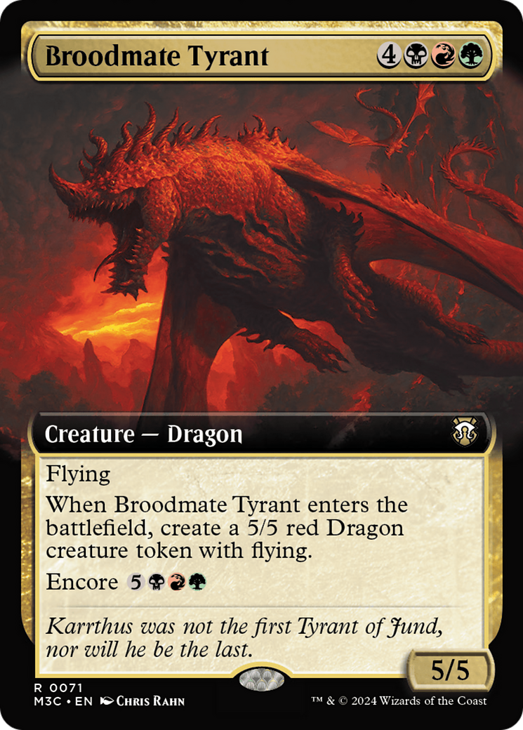 Broodmate Tyrant (Extended Art) [Modern Horizons 3 Commander] | Gamer Loot