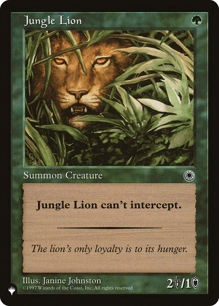 Jungle Lion [The List] | Gamer Loot