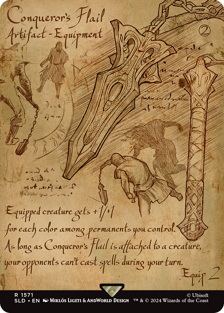 Conqueror's Flail (Rainbow Foil) [Secret Lair Drop Series] | Gamer Loot