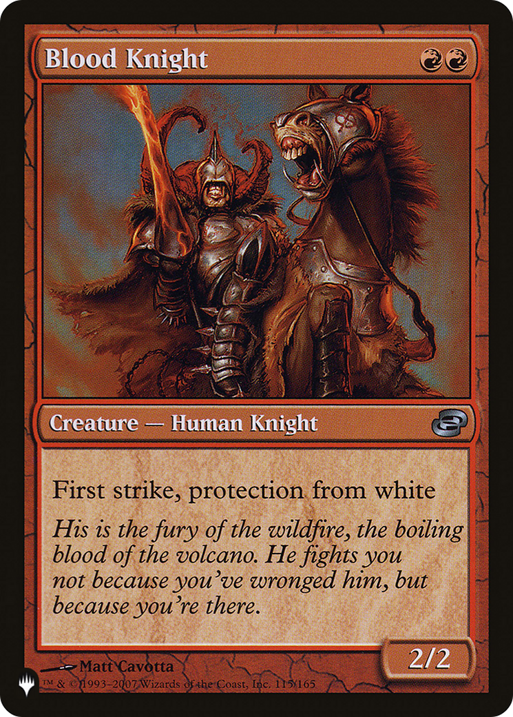 Blood Knight [The List Reprints] | Gamer Loot