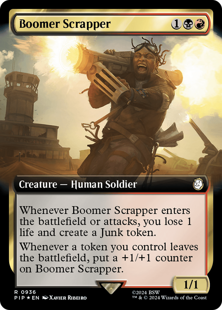 Boomer Scrapper (Extended Art) (Surge Foil) [Fallout] | Gamer Loot