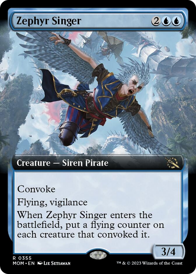 Zephyr Singer (Extended Art) [March of the Machine] | Gamer Loot