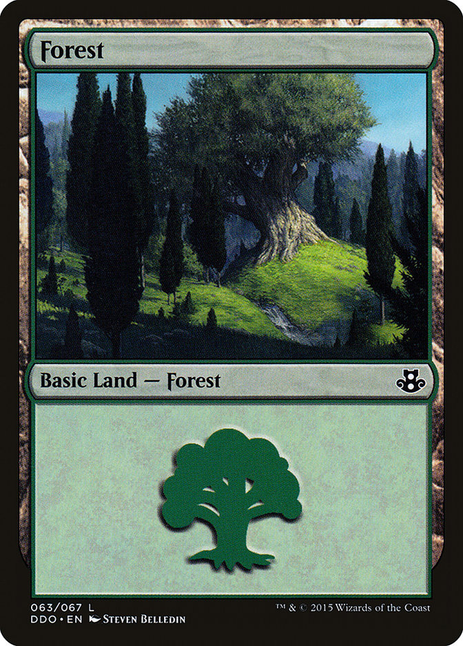 Forest (63) [Duel Decks: Elspeth vs. Kiora] | Gamer Loot