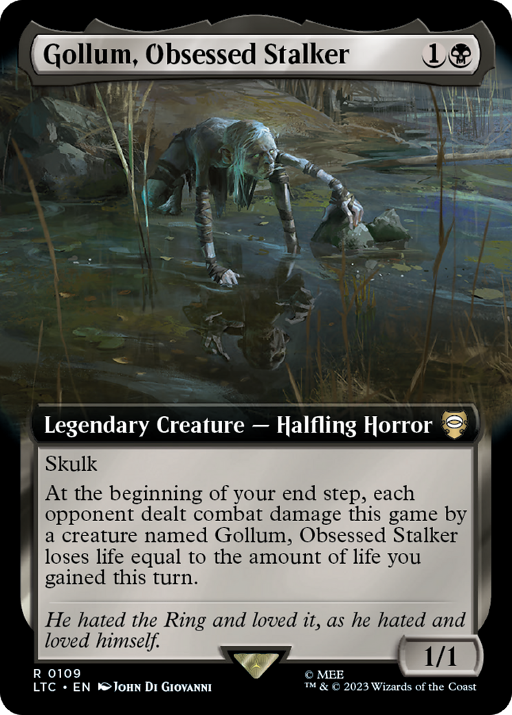 Gollum, Obsessed Stalker (Extended Art) [The Lord of the Rings: Tales of Middle-Earth Commander] | Gamer Loot