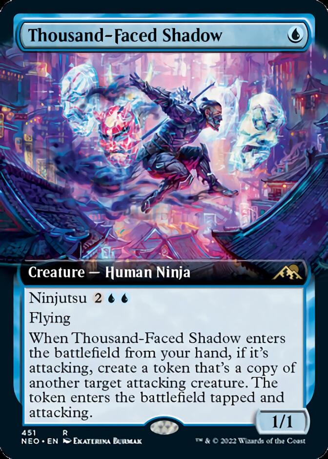 Thousand-Faced Shadow (Extended Art) [Kamigawa: Neon Dynasty] | Gamer Loot