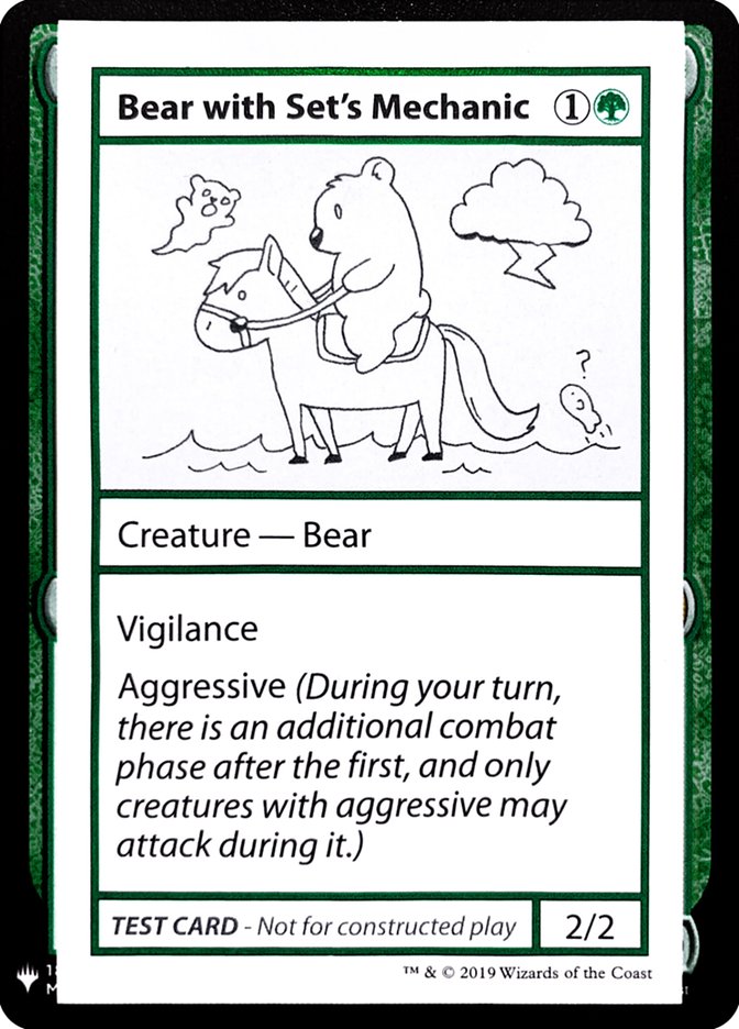 Bear with Set's Mechanic [Mystery Booster Playtest Cards] | Gamer Loot