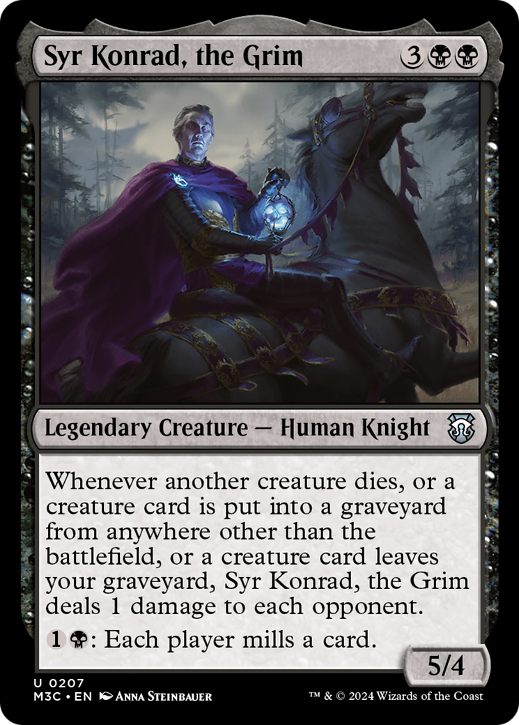 Syr Konrad, the Grim (Ripple Foil) [Modern Horizons 3 Commander] | Gamer Loot