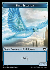 Thopter // Bird Illusion Double-Sided Token [Commander Masters Tokens] | Gamer Loot