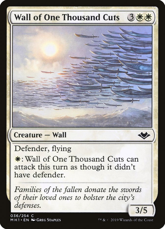 Wall of One Thousand Cuts [Modern Horizons] | Gamer Loot