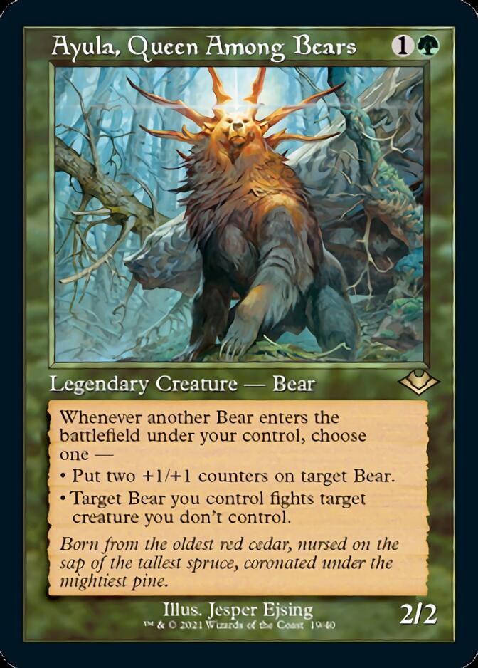 Ayula, Queen Among Bears (Retro Foil Etched) [Modern Horizons] | Gamer Loot