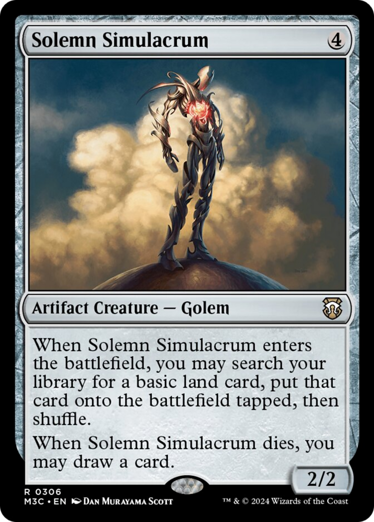 Solemn Simulacrum (Ripple Foil) [Modern Horizons 3 Commander] | Gamer Loot