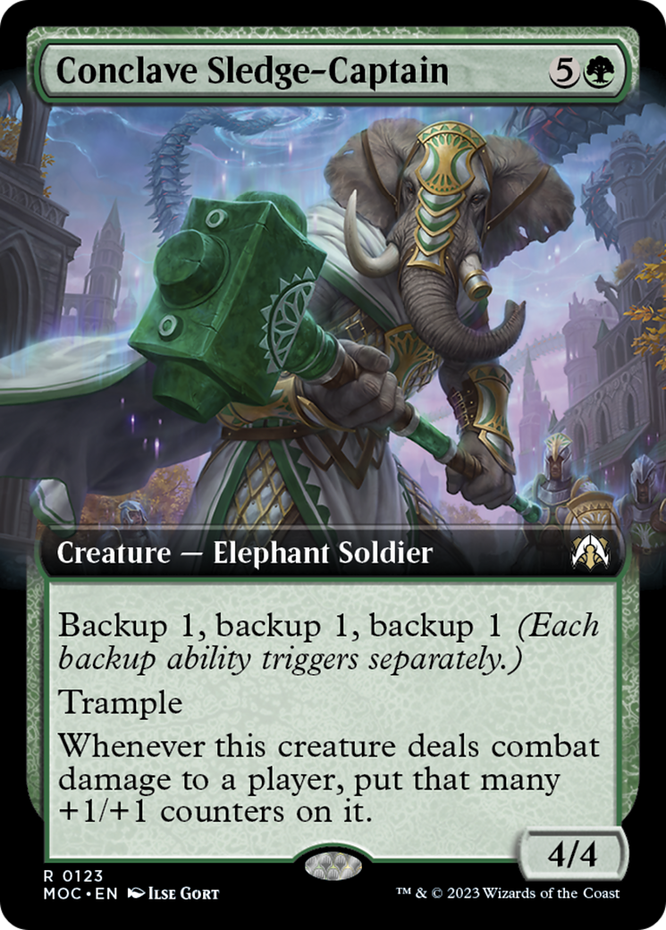 Conclave Sledge-Captain (Extended Art) [March of the Machine Commander] | Gamer Loot